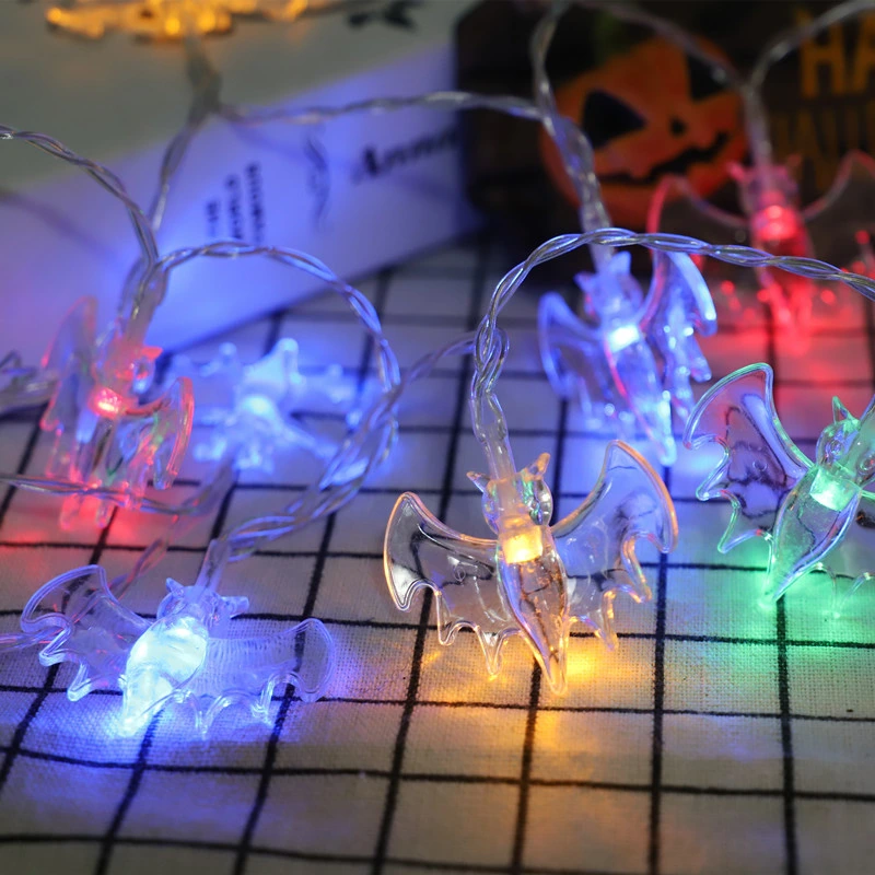 2022 Factory Wholesale Halloween LED String Lights IP42 LED Garland Spiders String Light