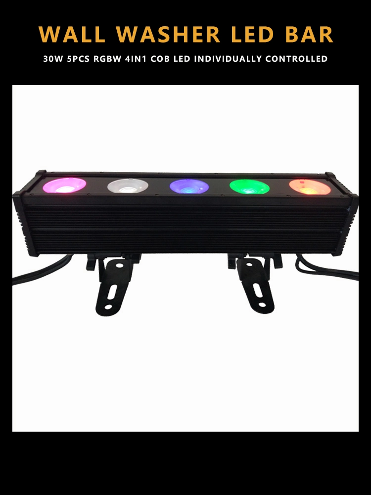 DMX512 COB 5*30W RGB 3in1 Part Wall Wash Stage Light