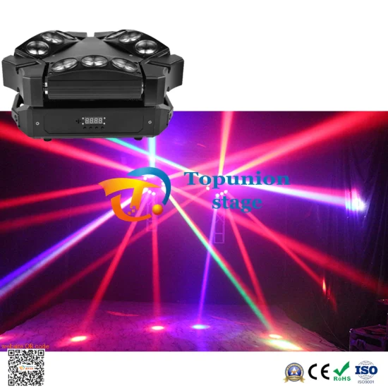 Lumière principale mobile de faisceau d'araignée de 9PCS X 10W RVB LED pour la partie d'étape de mariage