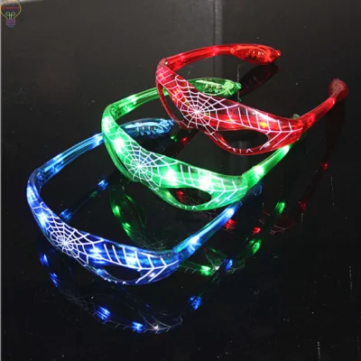 Lunettes de masque clignotantes Spider-Man lumineuses