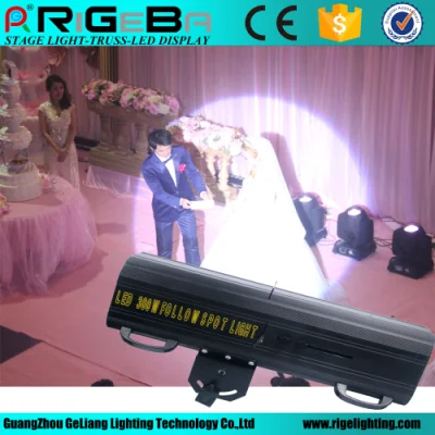 Stage Light Five Color+White Gobo Personnalisation pour 300W LED Follow Spot Light