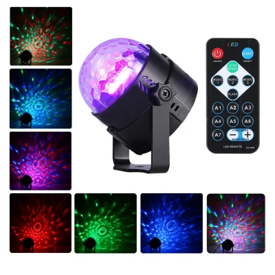 Mini LED Crystal Magic Ball Disco Lights pour la fête à la maison