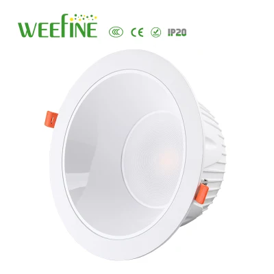 24W tricolore Dimming Light LED Downlight utilisé pour le hall commercial en alliage d'aluminium (WF-BJ-24W)