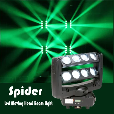 8*10W RGBW LED 8 Head Spider Beam Moving Head Light pour Club Lighting DJ Lighting