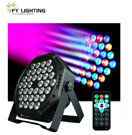 Professionnel 18 36 LED RGB Party Plastique Plat PAR Lumière LED Travail Smart Dance Floor Laser Party Disco Stage Light